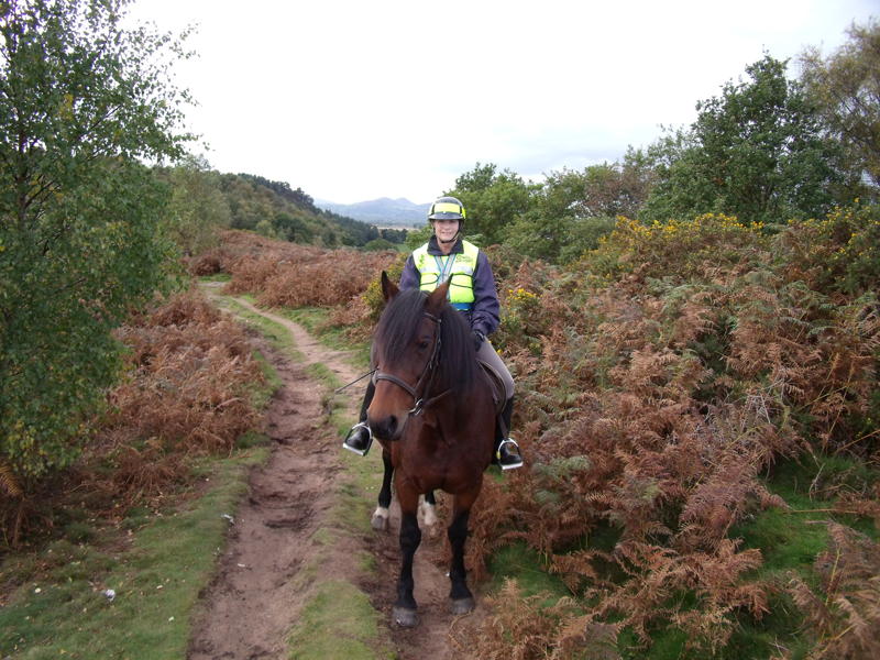 The Cliffe - Nescliffe- Lady on horseback