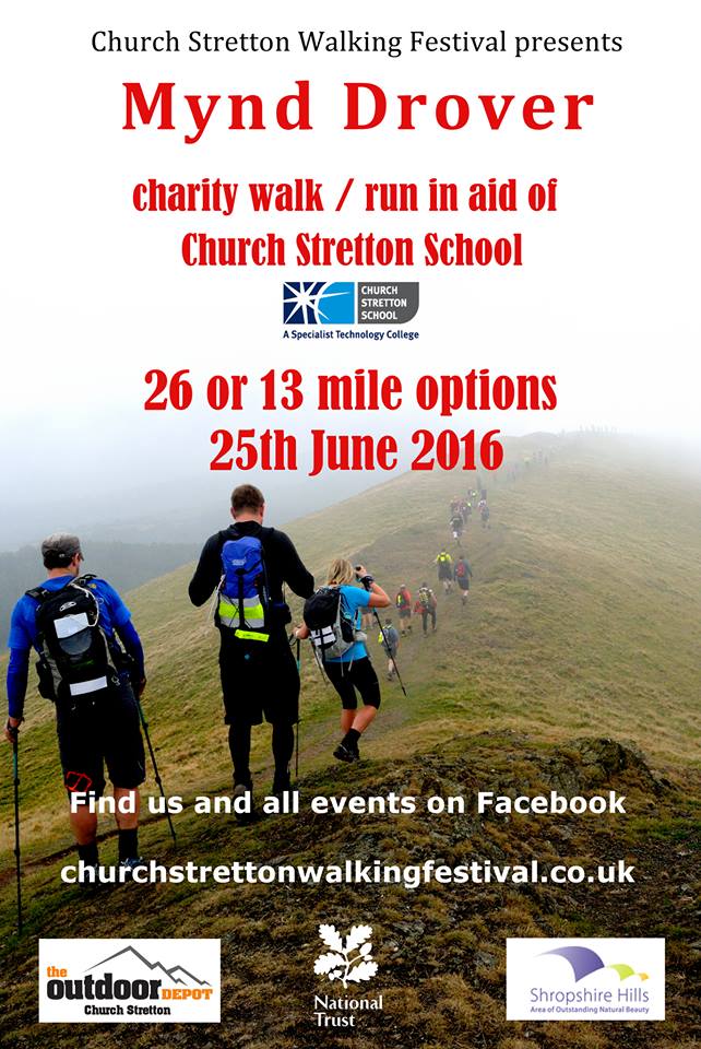A featured image for the news item: The Mynd Drover charity walk 25th June 2016