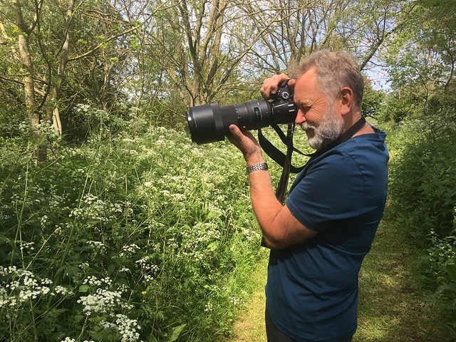 Mam with camera at Severn valley country Park