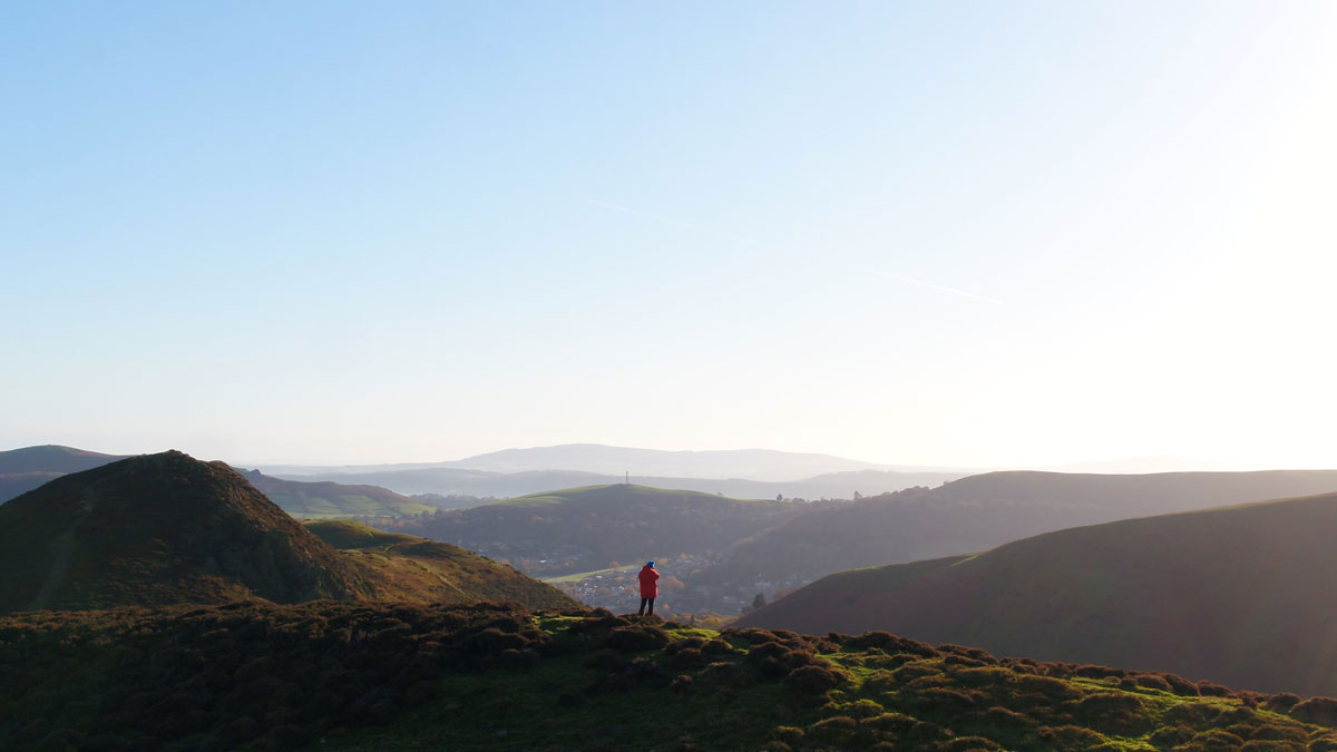 Walker on the long mynd