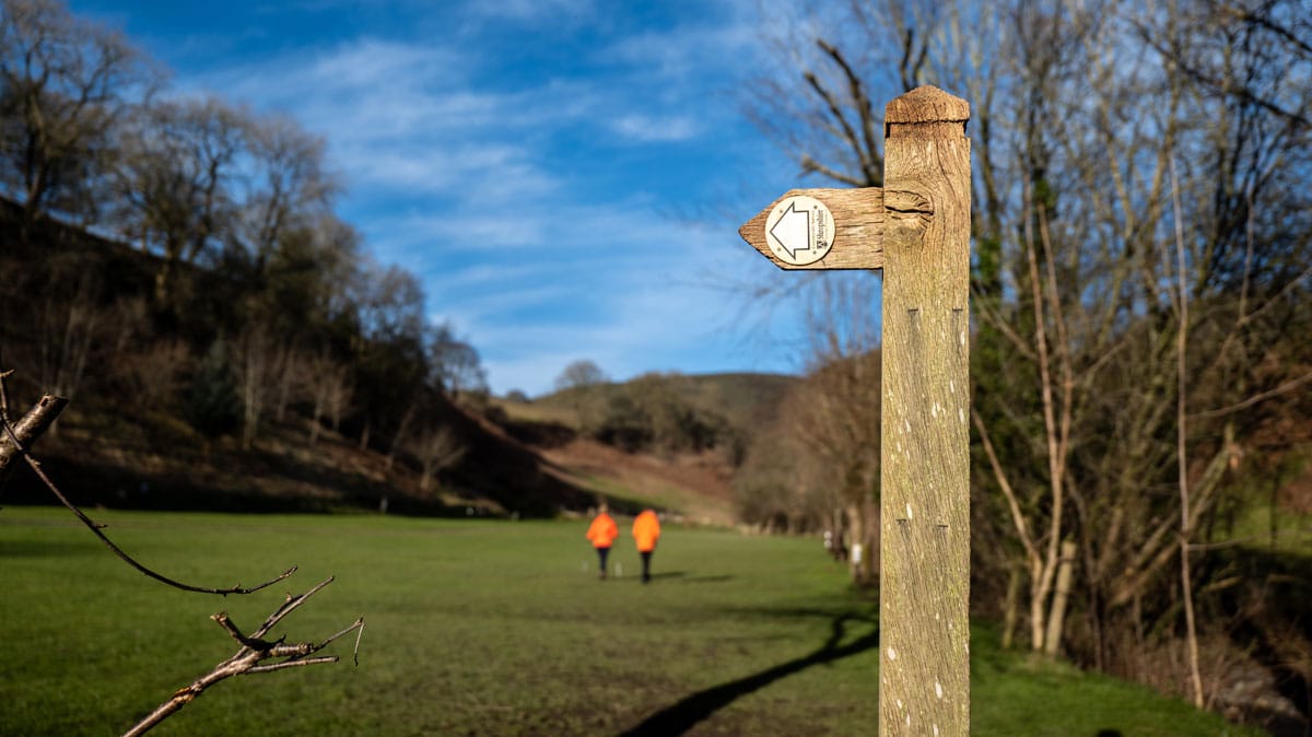 Footpath sign