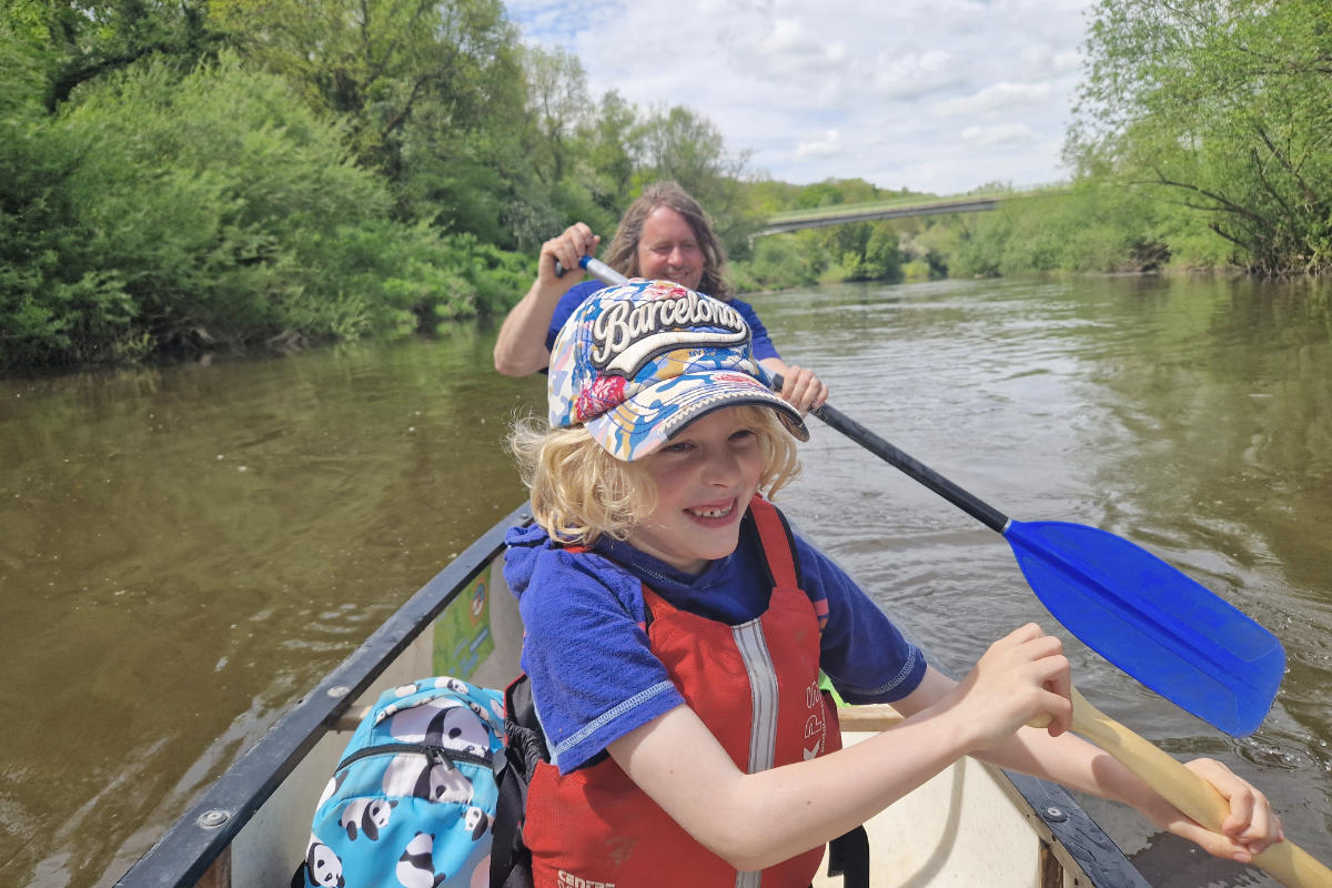 Canoeing on the River Severn