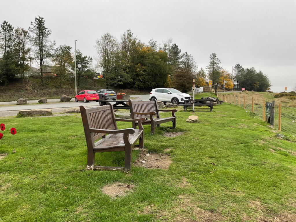 Photo showing the seating area at clee hill.