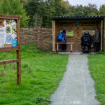 The bird hide at the Discovery Centre, Craven Arms