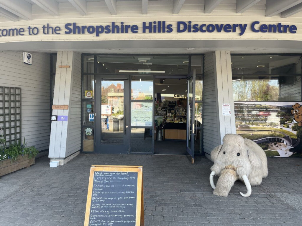 Picture showing the entrance of Shropshire Hills Discovery Centre.