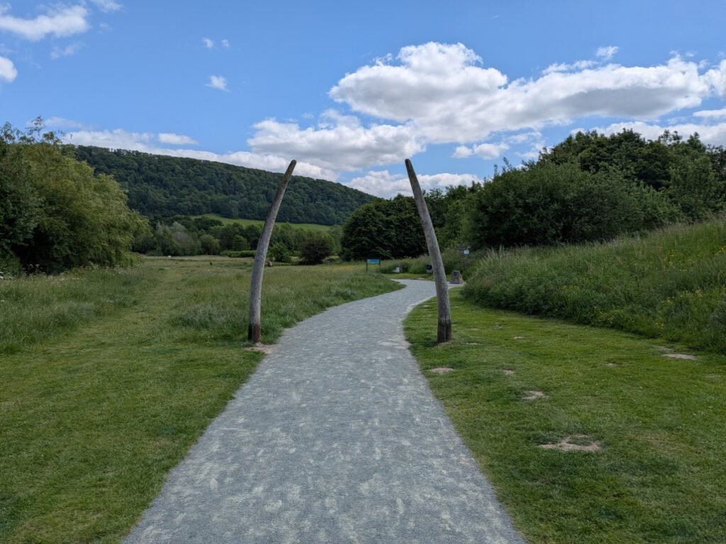 The Picture shows the onny meadows trail and it's level surface.